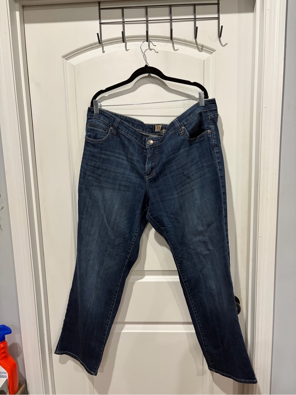 Kut from the Kloth Women's Dark Blue Straight Leg Jeans